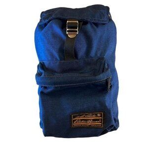 Eddie Bauer Stowaway Packable Ruck Pack Backpack Hiking Daypack Camp Blue 10.5L